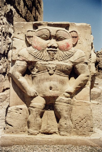 Relief of the Egyptian household god, Bes by Greco Roman